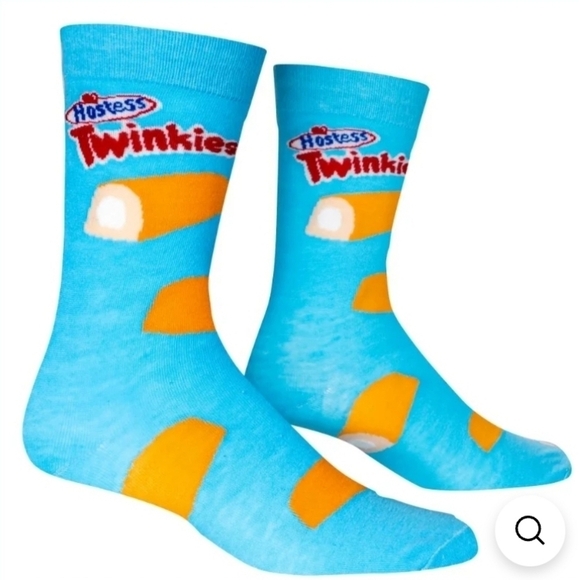 4/$25 Twinkies Novelty Crew Socks Collectible Stocking Stuffers New - Picture 1 of 7